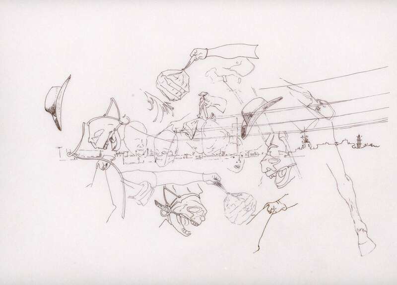 Propositions XVI, drawing by Sheri Simons